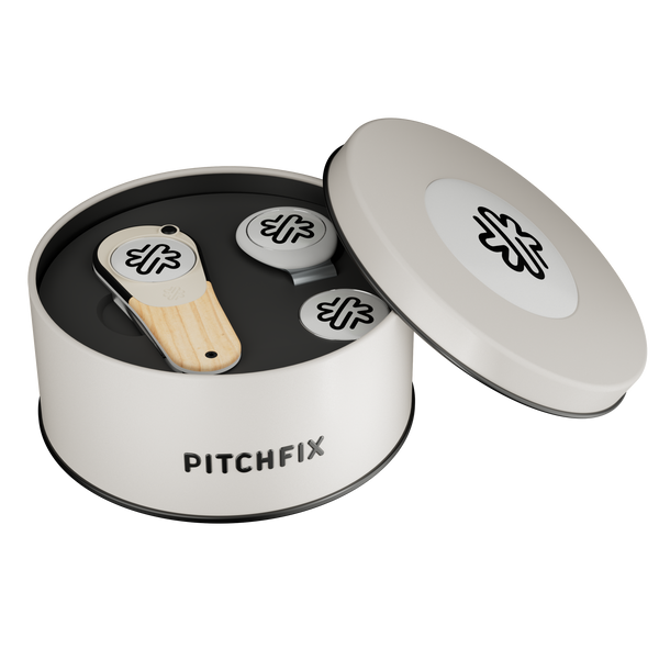 Pitchfix - Woodie & Hat Clip in Round Tin Box (PFWOOD-RTBHC)