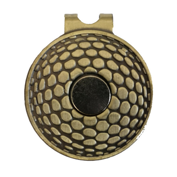 Hat Clip - Antique Brass + Ball Marker (AHATC-02)
