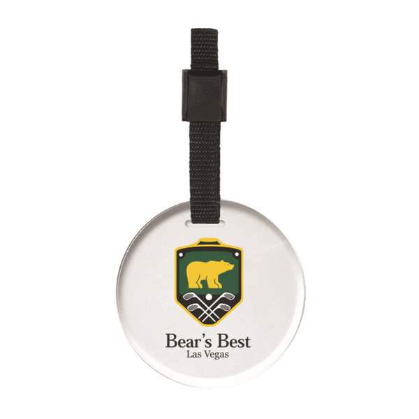 Devant Circle Clear Acrylic Bag Tag (DV-BT-ACCIR)