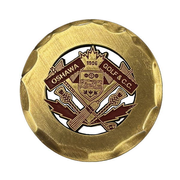 Ball Marker (PREMIUM) - Rustic Coin & Fancy Edge (PG-BMRC & PG-BMRC-CF)