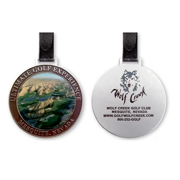 Metal Bag Tag - Printed Dome (PG-CBTPD)