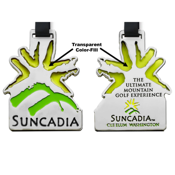 Custom Shape Bag Tag w/Translucent Fill (PG-CBTTF)