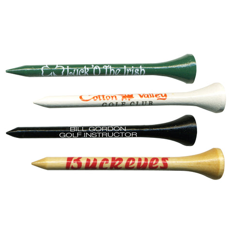 Imprinted Wood Tees - 2 1/8" BULK (APT-CWT218)